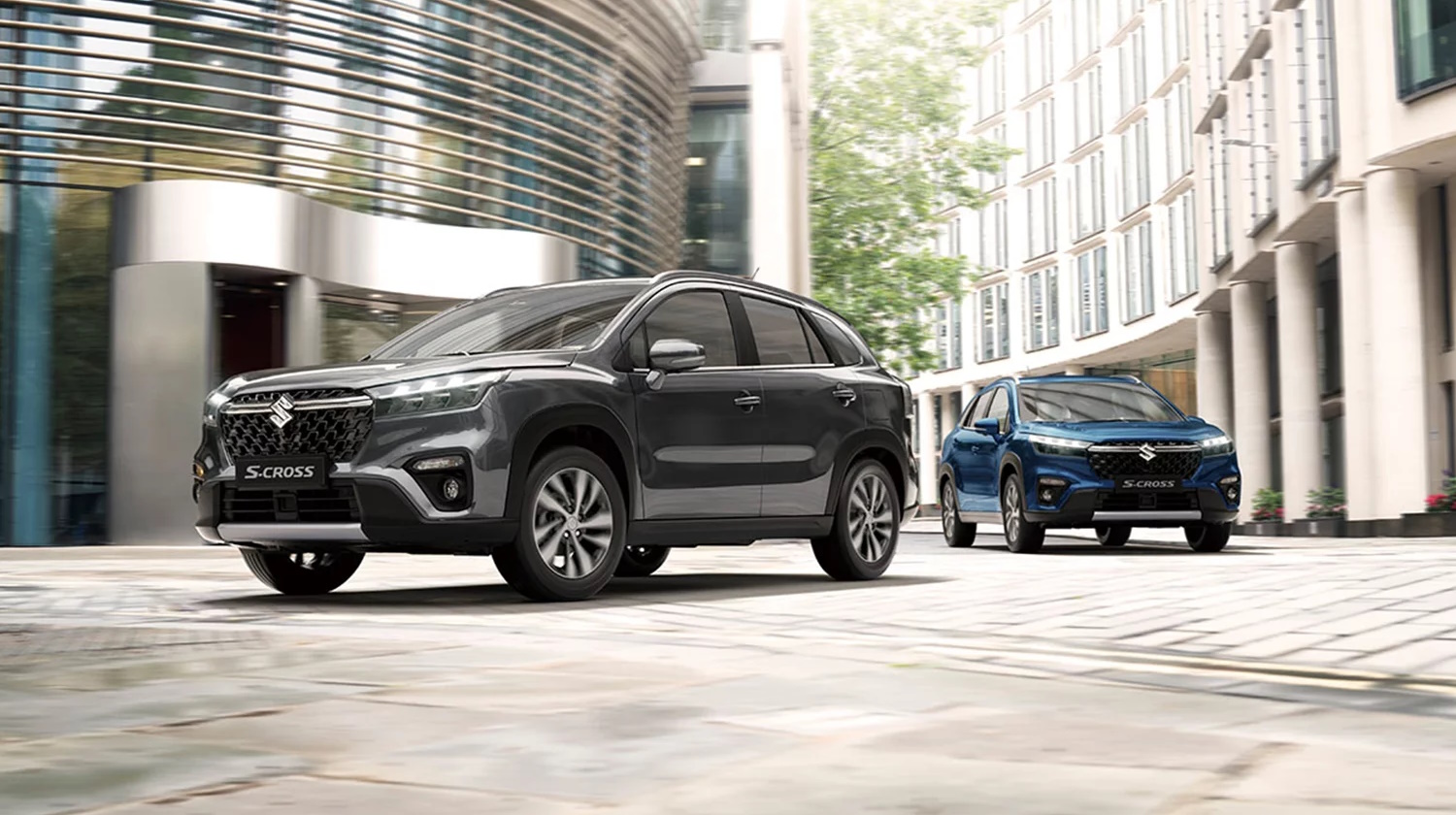 Suzuki S-Cross Parked close together