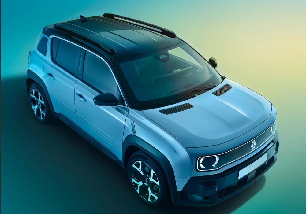 Renault 4 E-Tech Electric top view