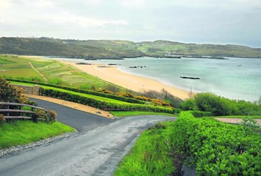 Beach front at Donegal Coast