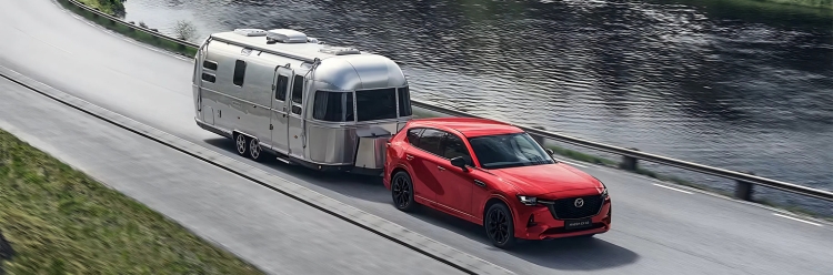 Mazda CX-60 with a trailer
