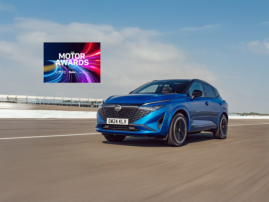 Nissan Qashqai With E-Power Wins Best Powertrain Accolade at News UK Motor Awards 2024 