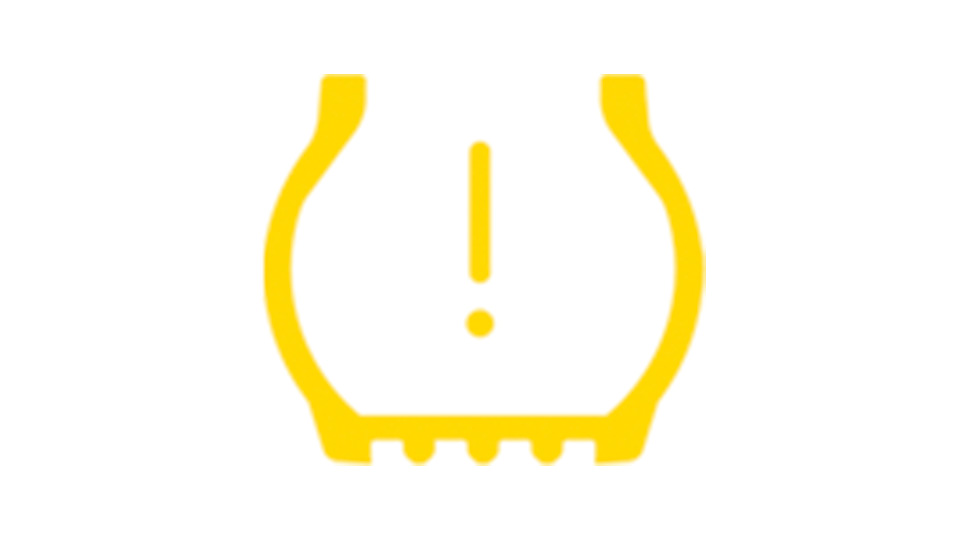 yellow tyre pressure monitoring system warning light