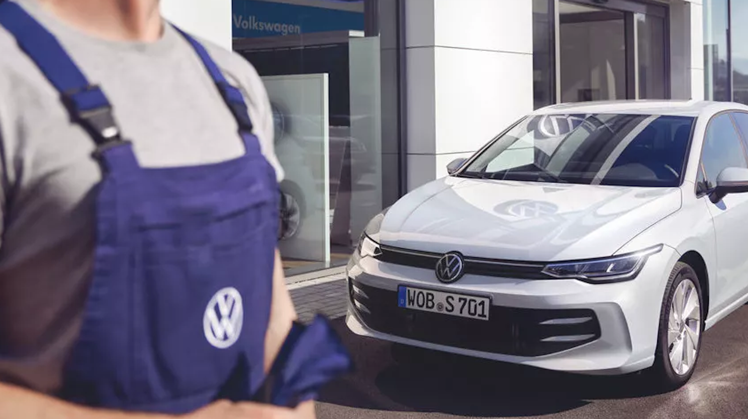 White Volkswagen Vehicle