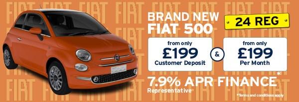 Brand New Fiat 500 From Only £199 Deposit & £199 Per Month