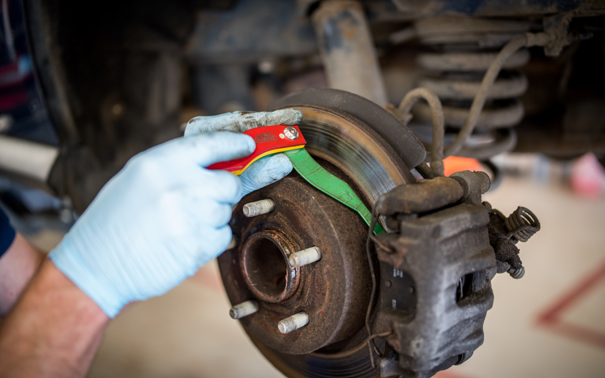 Car being worked on