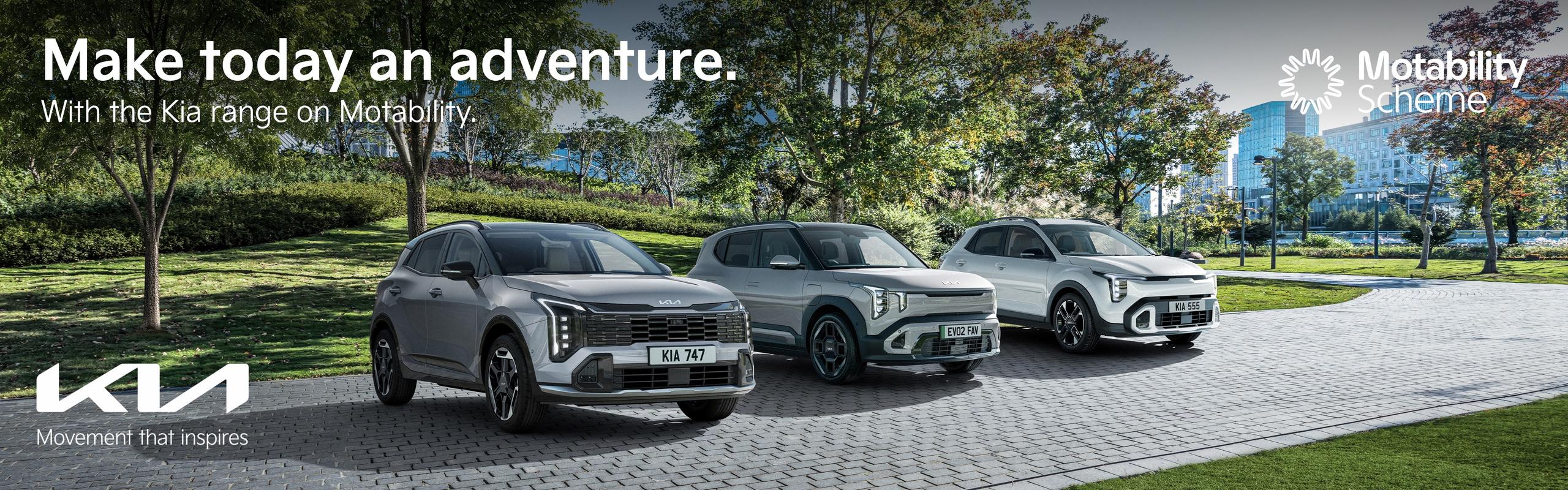 KIA CARS ON MOTABILITY SCHEME 2026 | GRAVELLS