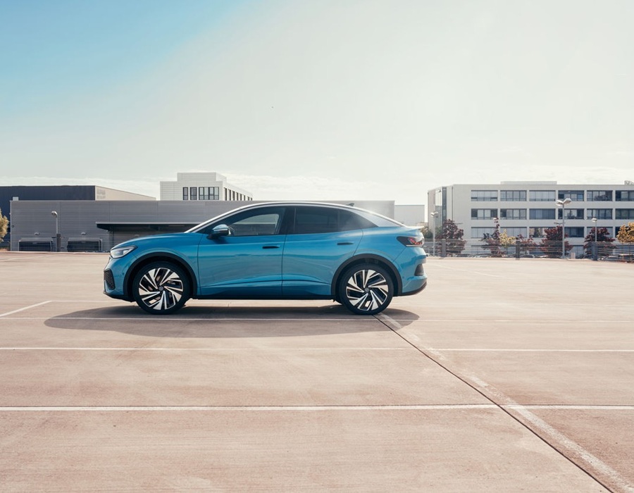 Light Blue Volkswagen ID.5 Side View