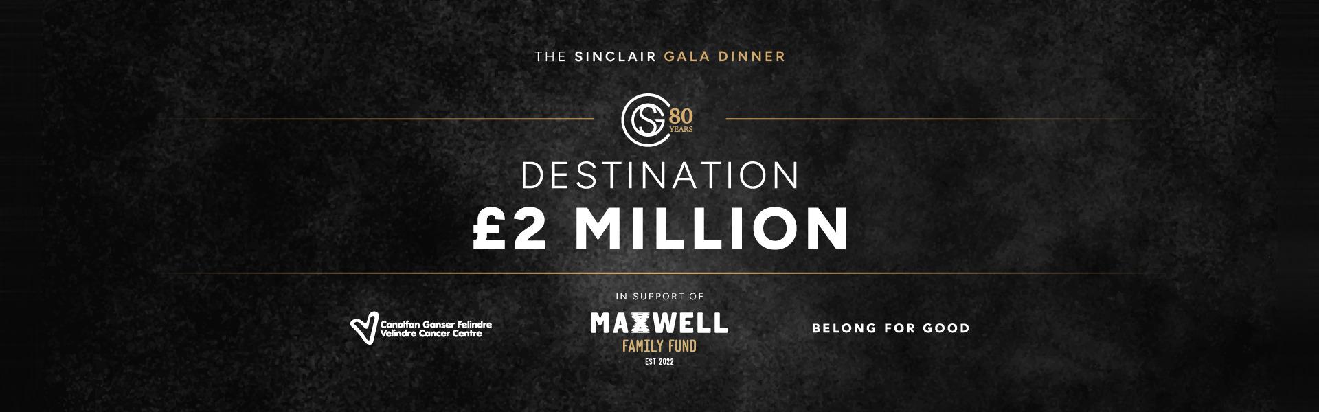 WALES’ BIGGEST MOTOR RETAILER, SINCLAIR GROUP, HOST STAR-STUDDED CHARITY EVENT IN SUPPORT OF MAXWELL FAMILY FUND 
