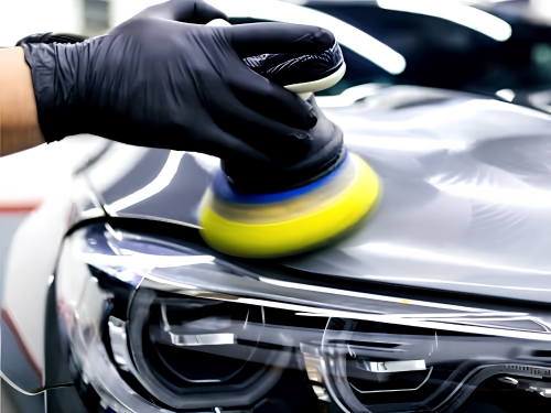 Professional machine polishing for a smooth, high-gloss paint finish.