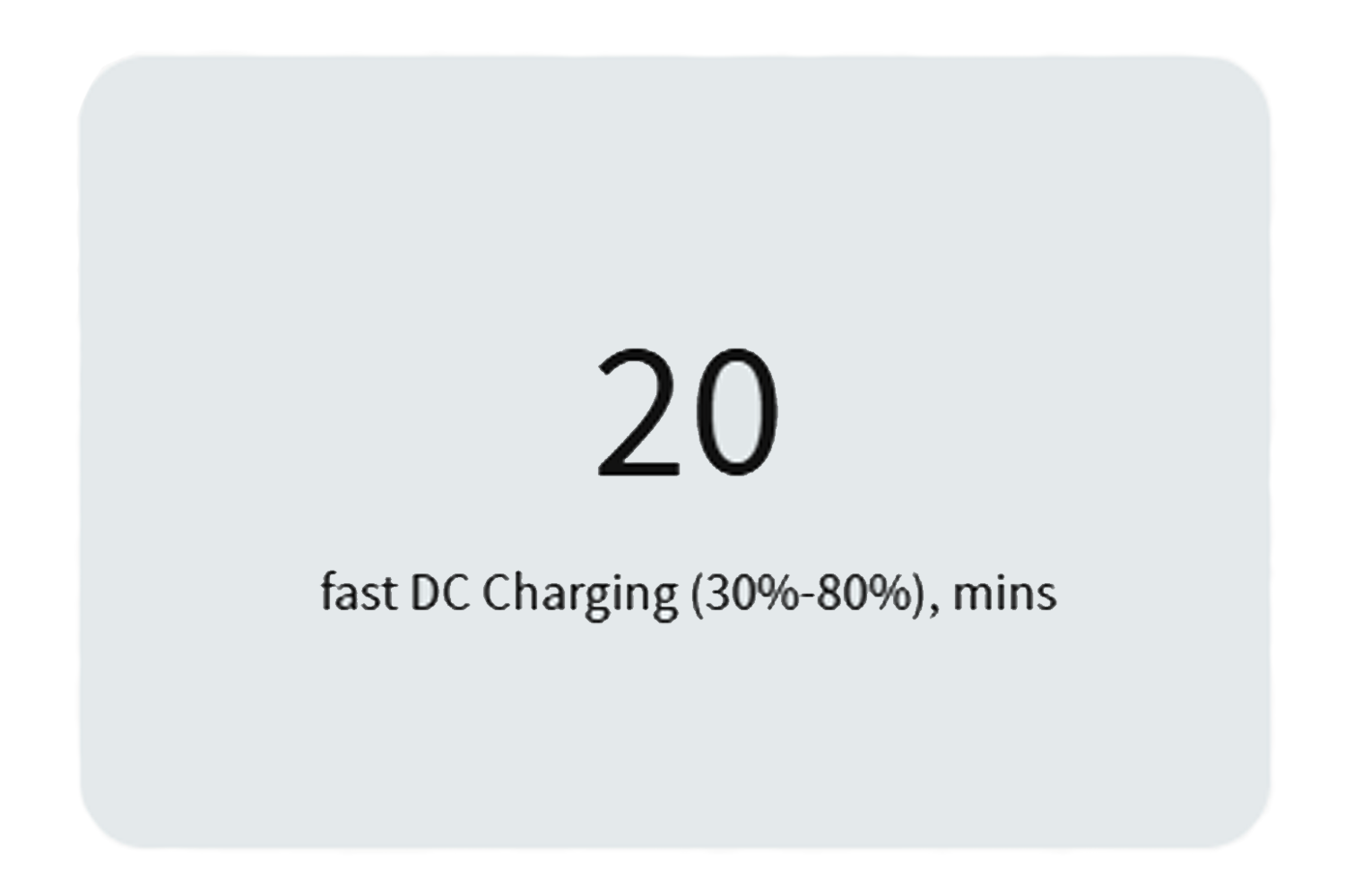 20mins to fast charge