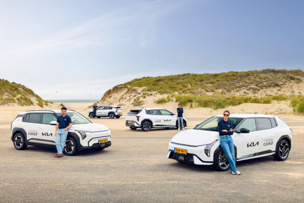 Kia renews electric vehicle fleet to support The Ocean Cleanup’s global mission