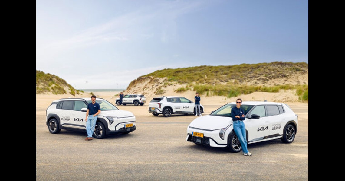Kia renews electric vehicle fleet to support The Ocean Cleanup’s global mission