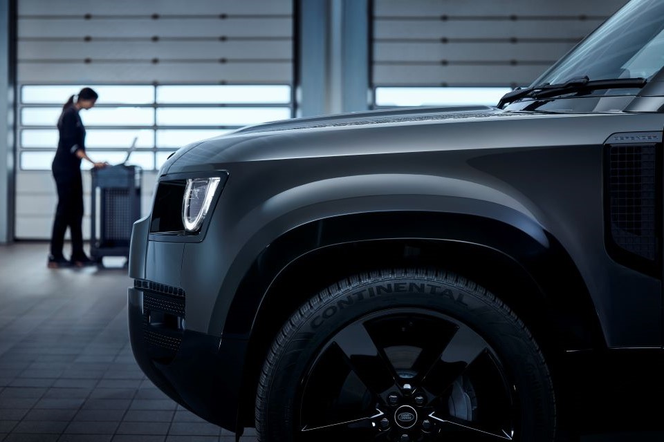 Land Rover Alloy Wheel Close Up