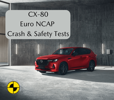 5* rating for the Mazda CX-80 by Euro NCAP