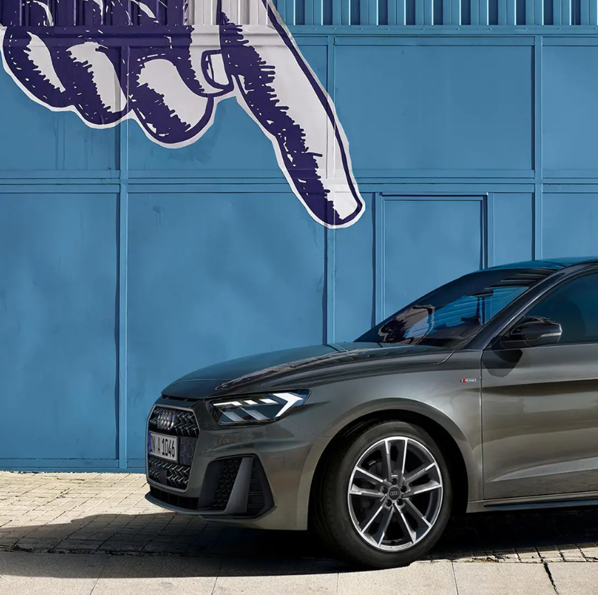 Audi Sportback by Blue Wall