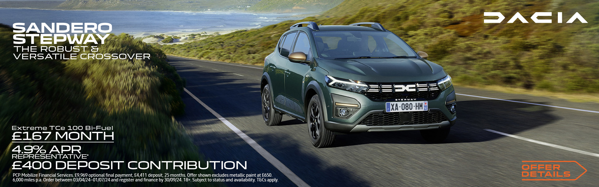 New and Used Dacia Car Dealer Gravells Kidwelly SA17 4TF 01554 890436