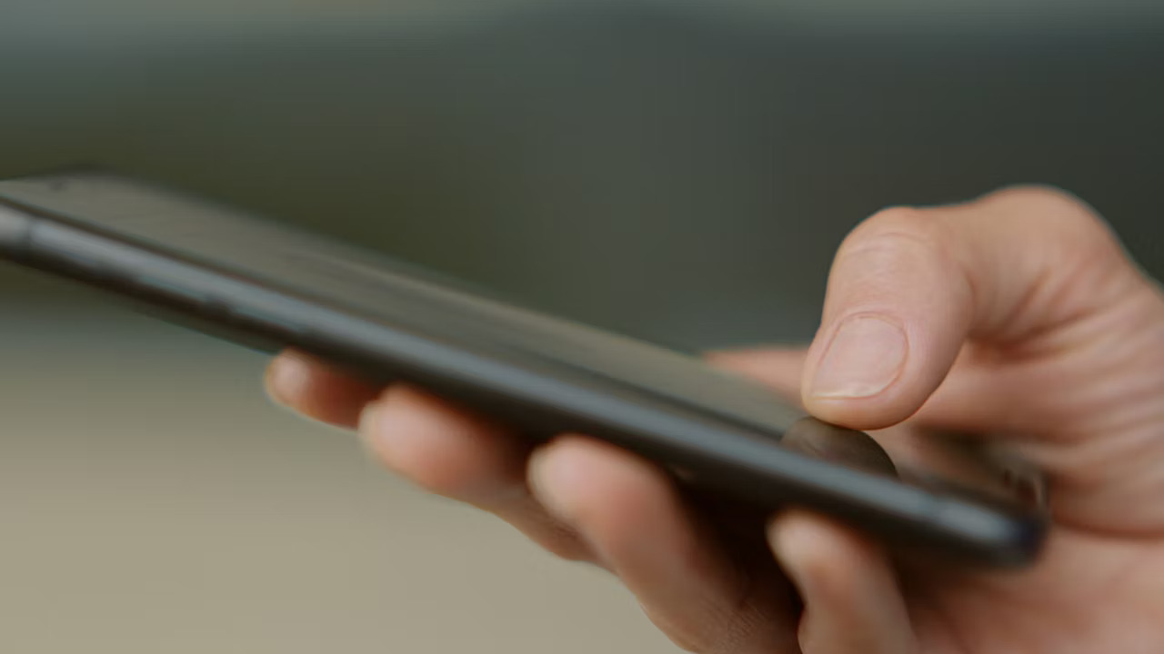 Smartphone close up