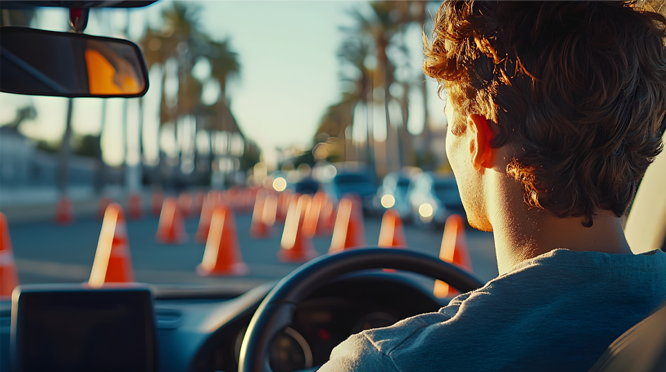 make taking his driving test