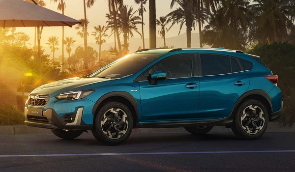 blue subaru xv