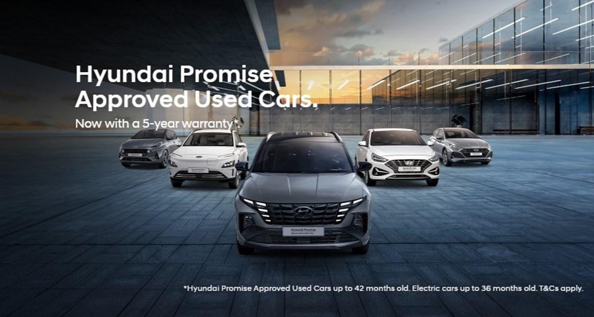 Hyundai approved used cars parked