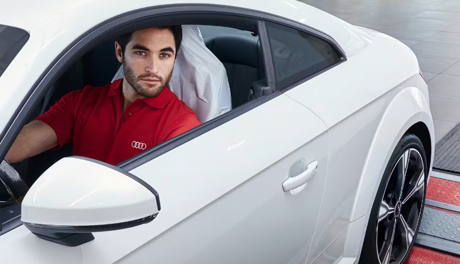Audi Mechanic Sat In vehicle