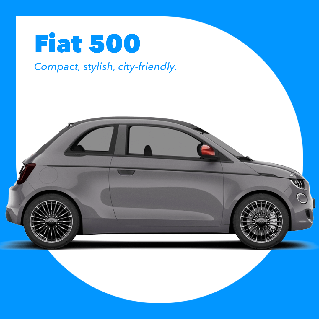 Grey Fiat 500
