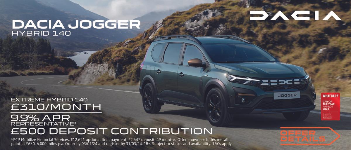 New Dacia Jogger Gravells Kidwelly SA17 4TF