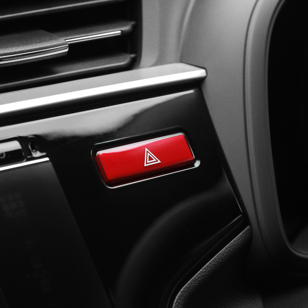 Hazard Light Button Close Up