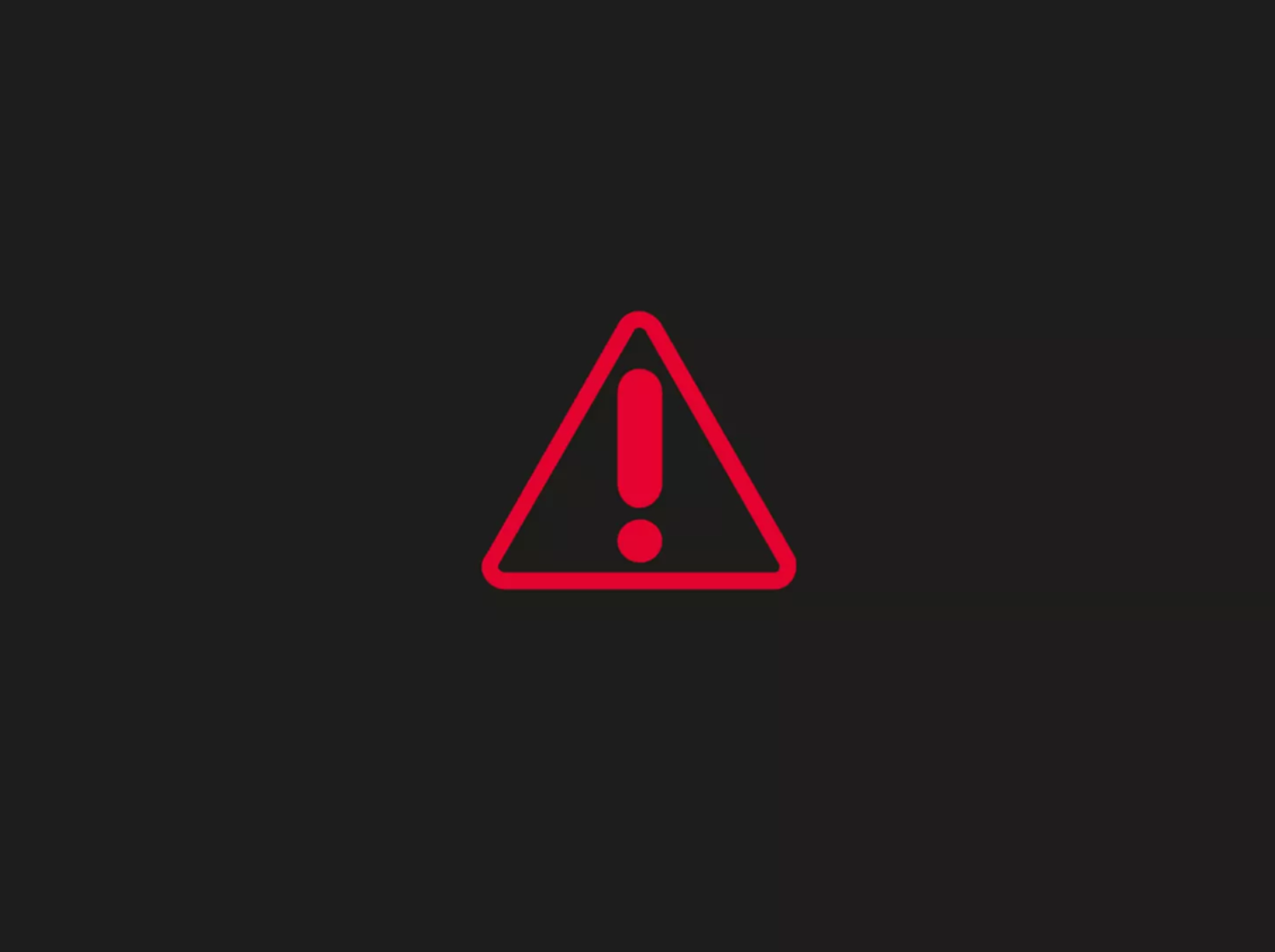 Red Triangle Warning Light