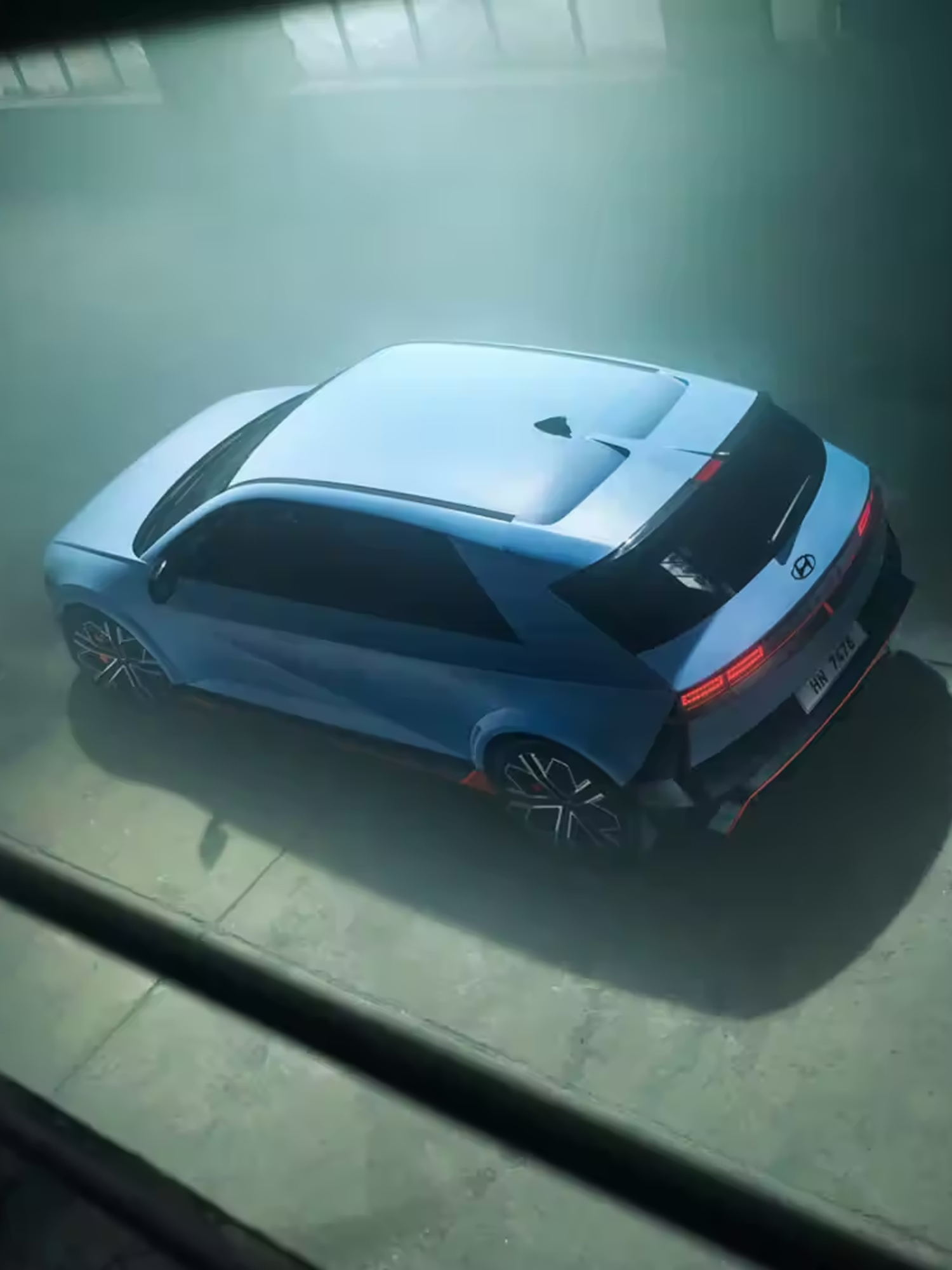 Top view of an Ioniq 5 N