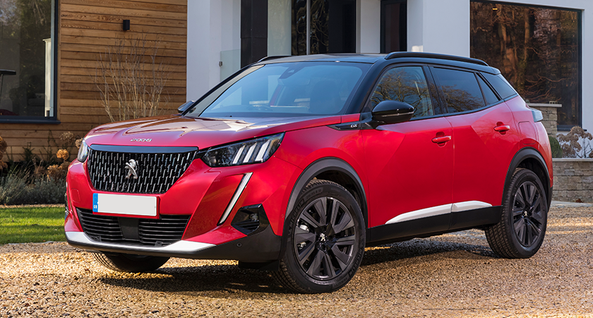 Red Peugeot 2008