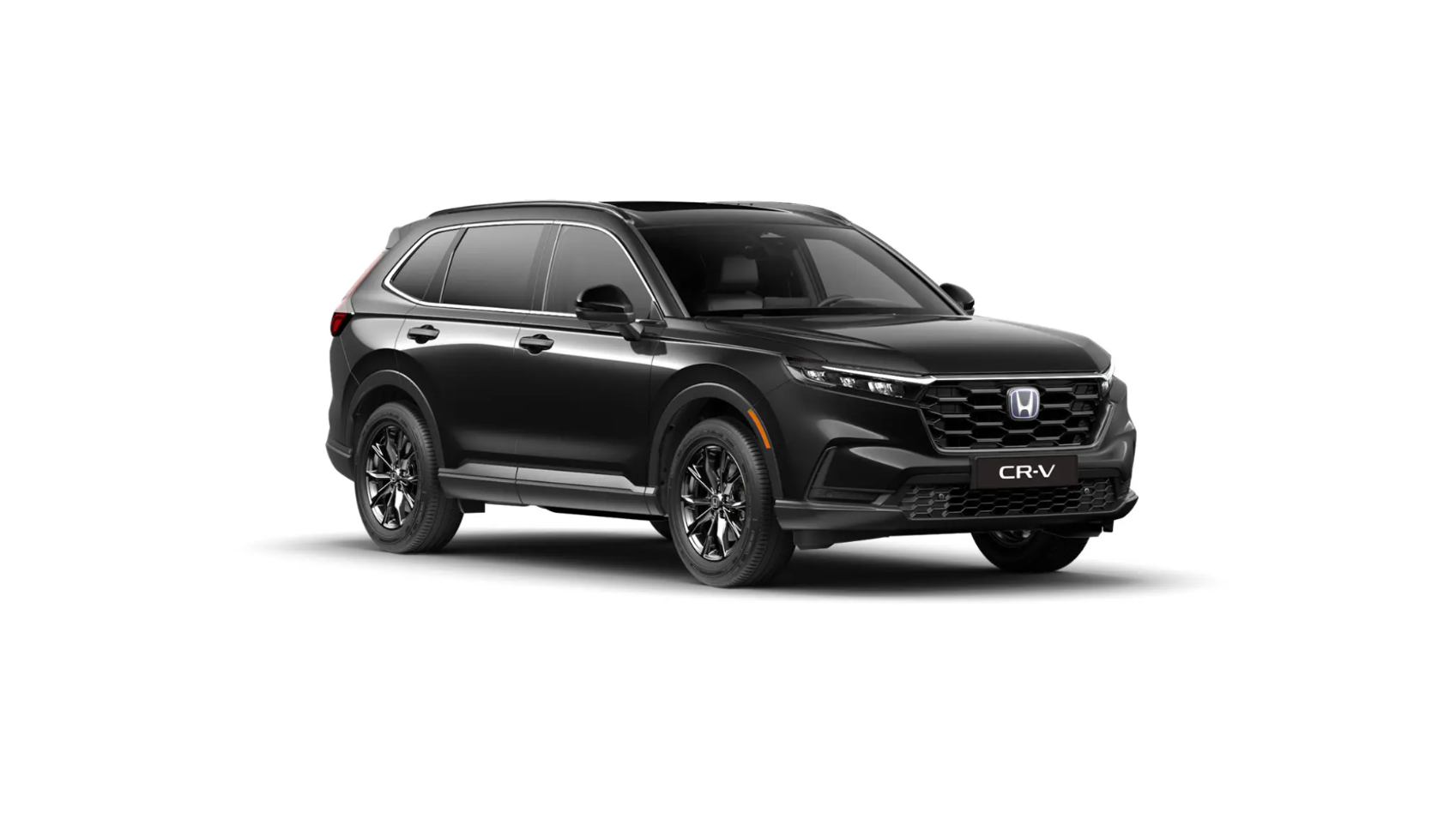Black Honda CR-V Front Side View