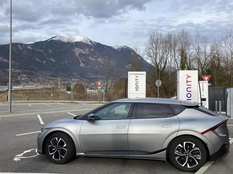 Car in Alps