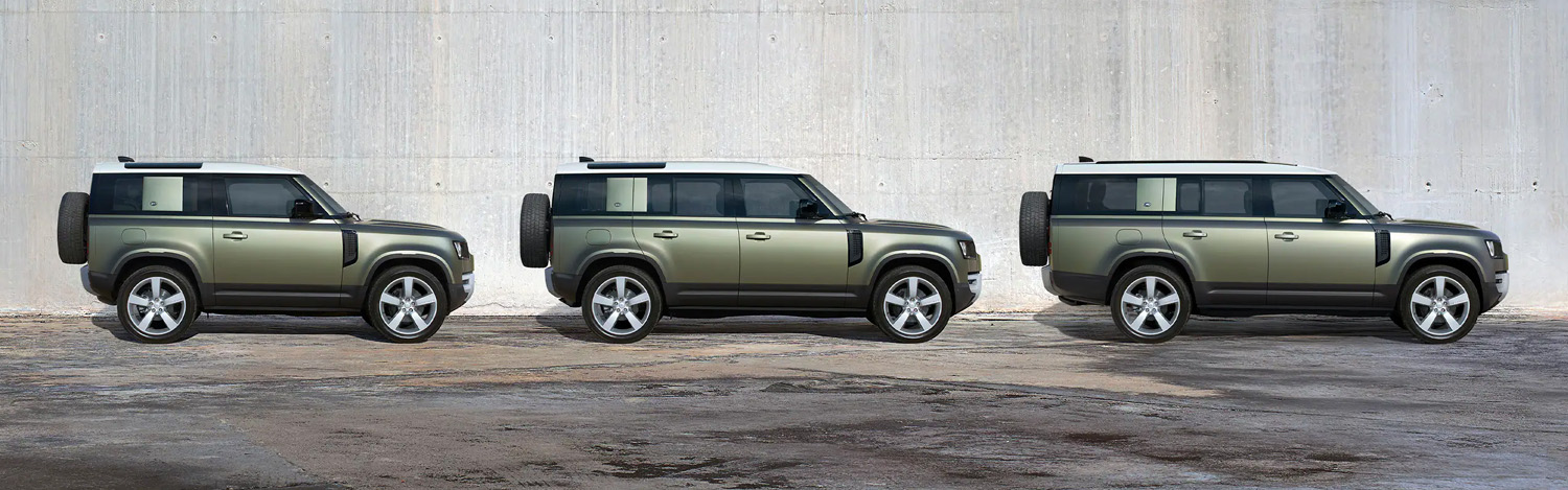 Three Land Rover Vehicles