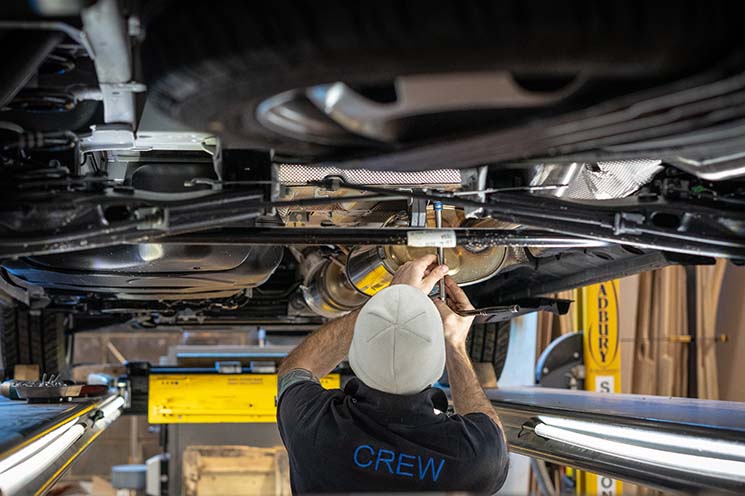 Wessex Vans technician fitting Kombi seats