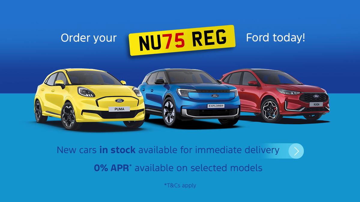 New 75 Plate at Dinnages Ford