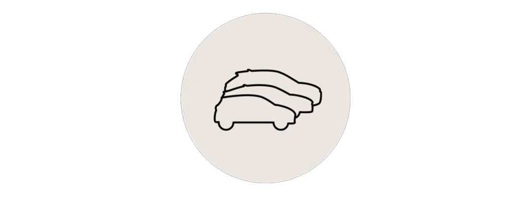 3 car silhouette icon