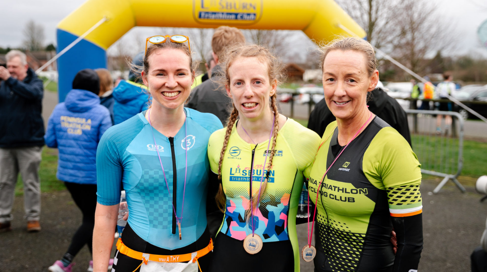 SERE Lisburn Duathlon Female Podium Winners