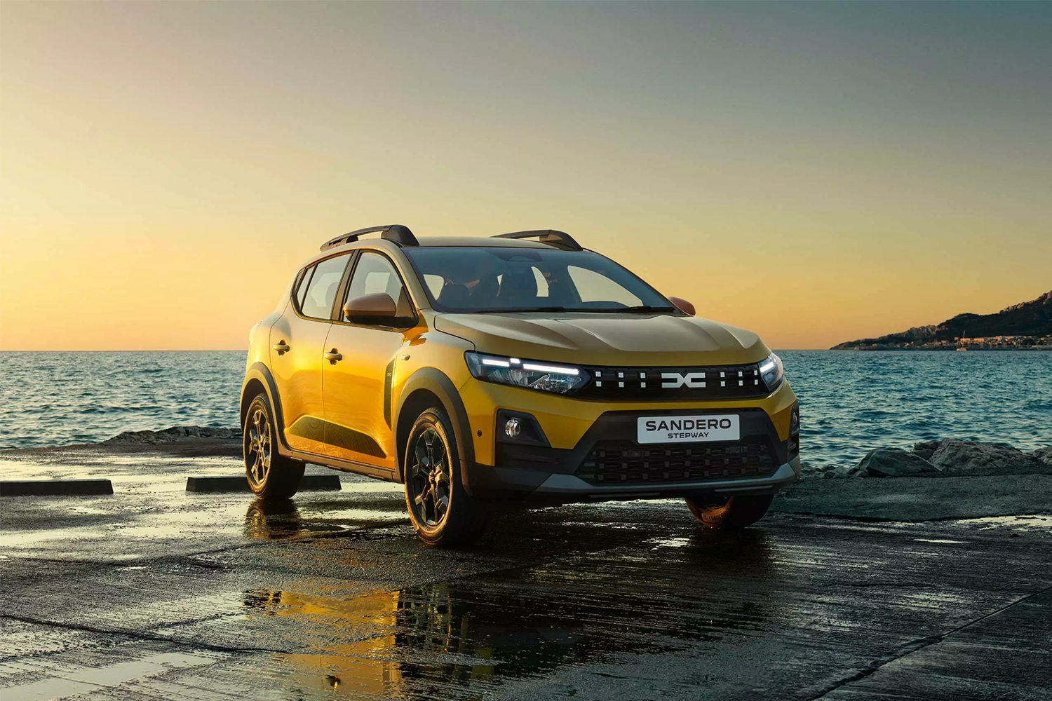 Yellow Dacia Sandero Stepway