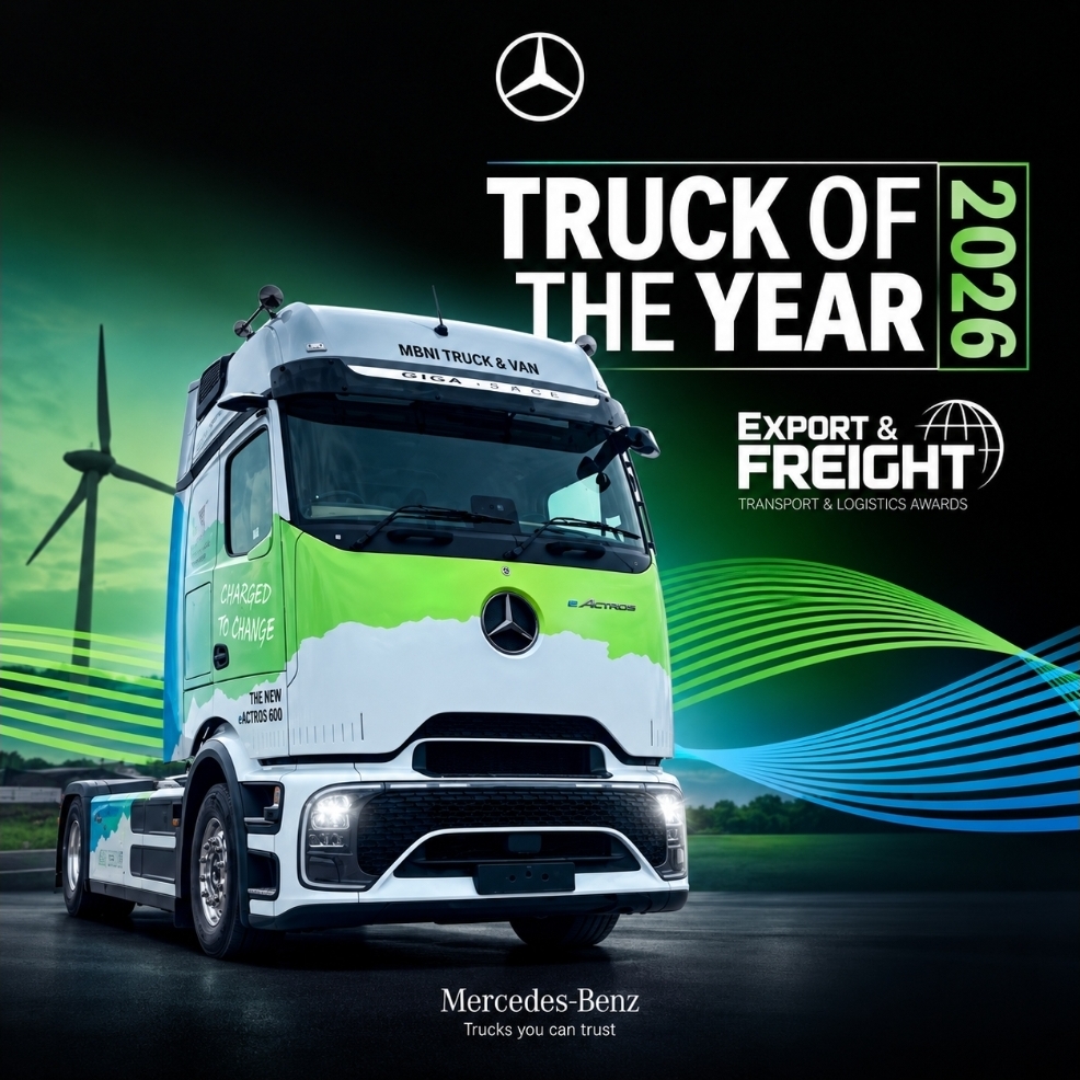 Mercedes-Benz eActros 600 crowned Truck of the Year at Export & Freight Awards 2026