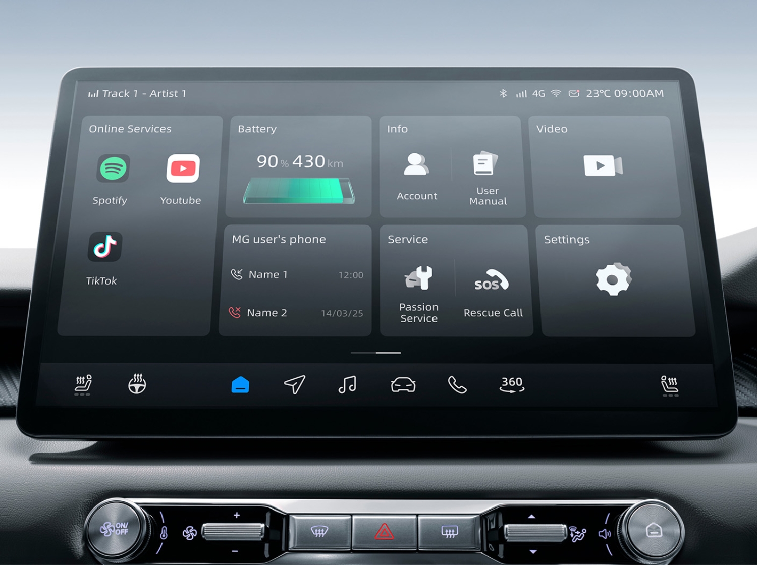 MGS5 EV touch screen