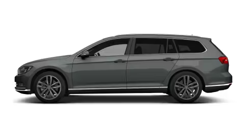 Grey Volkswagen Passat Estate Side View