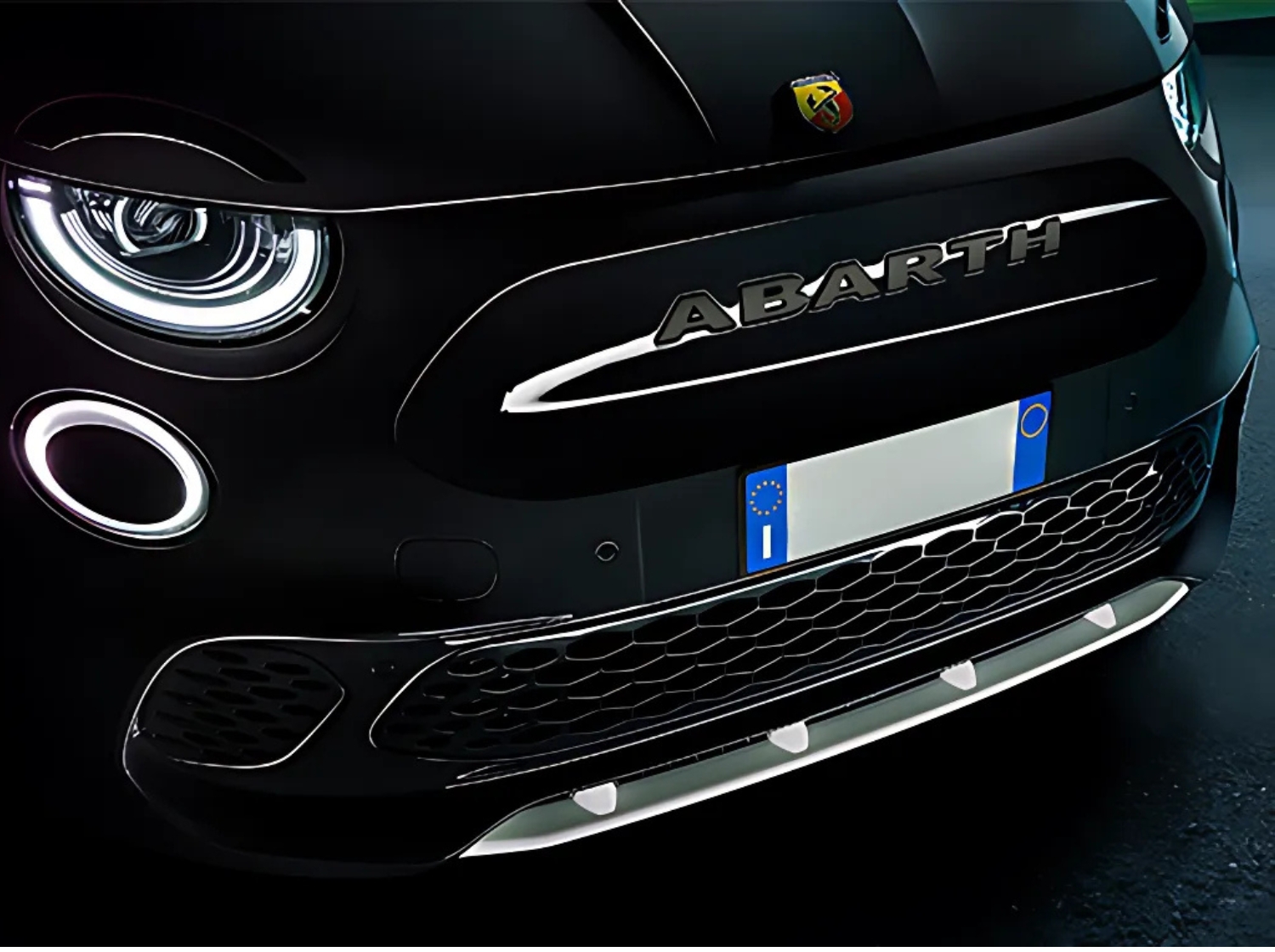 Abarth 500e headlamps