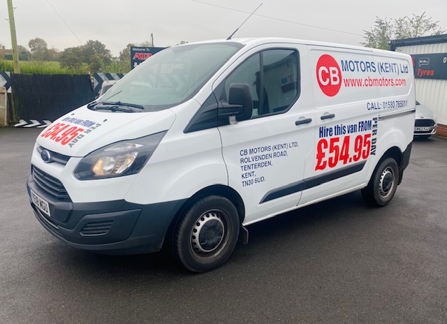 Ford Transit Custom SWB Van Hire Ford Dealership, Tenterden C B