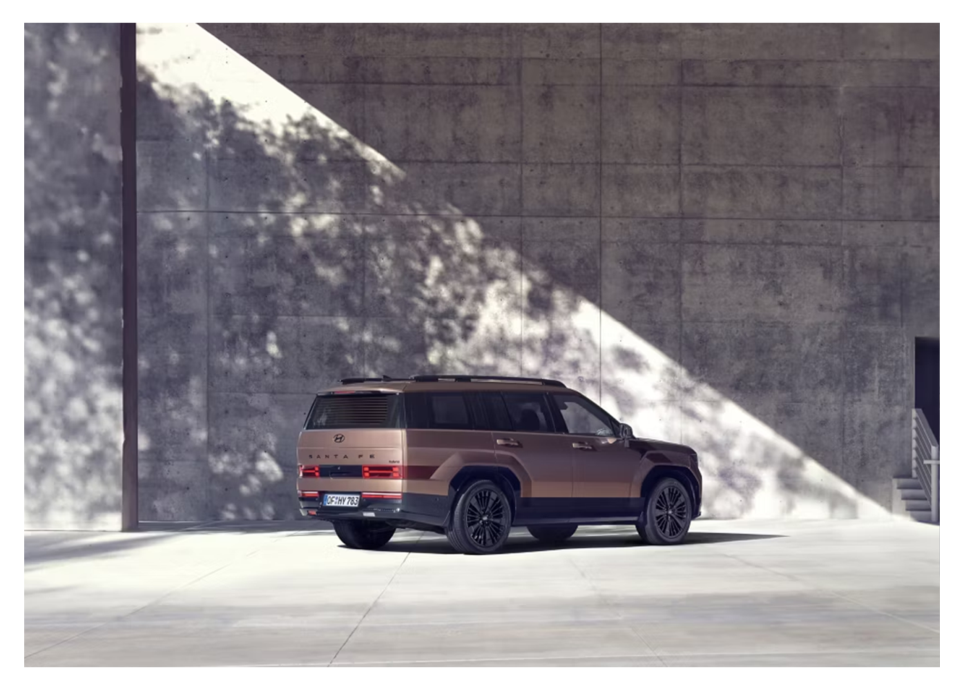 rear view of all-new hyundai SANTA FE
