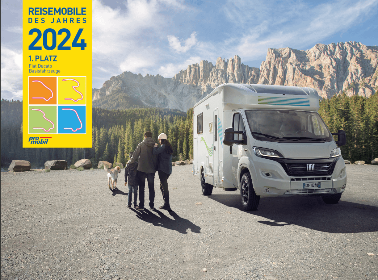 FIAT Professional Ducato voted Motorhome base vehicle of the year 2024