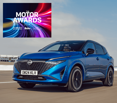 Nissan Qashqai with e-POWER wins the UK Motor Awards 2024!