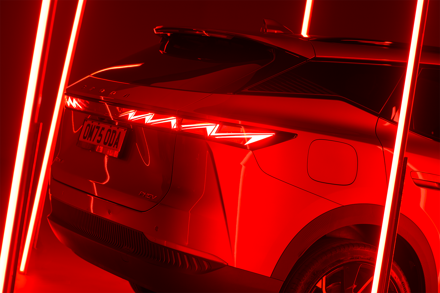 LED rear lights on OMODA 7