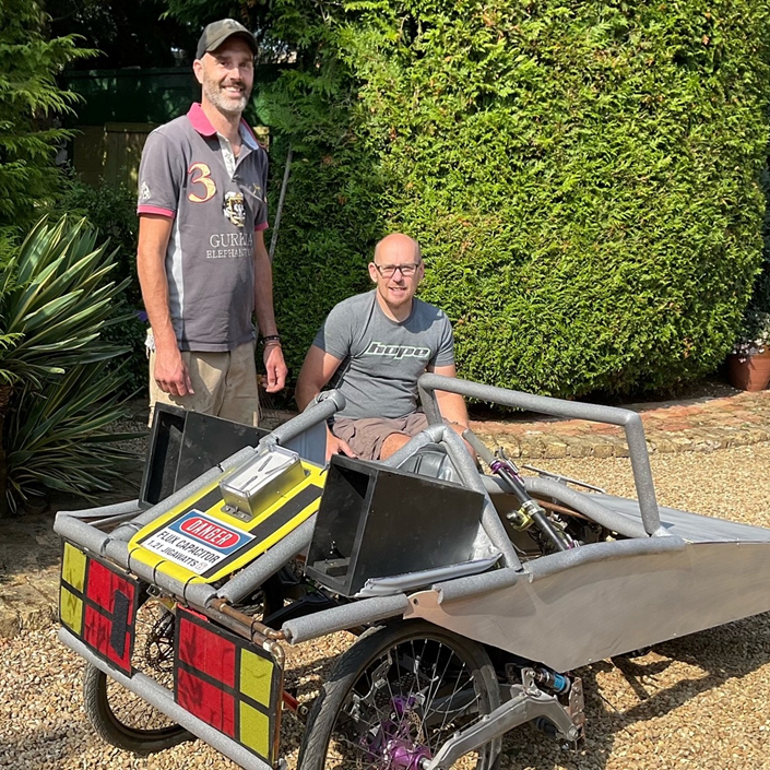 Rob and Jason raising funds for the Lincoln MS Therapy Centre