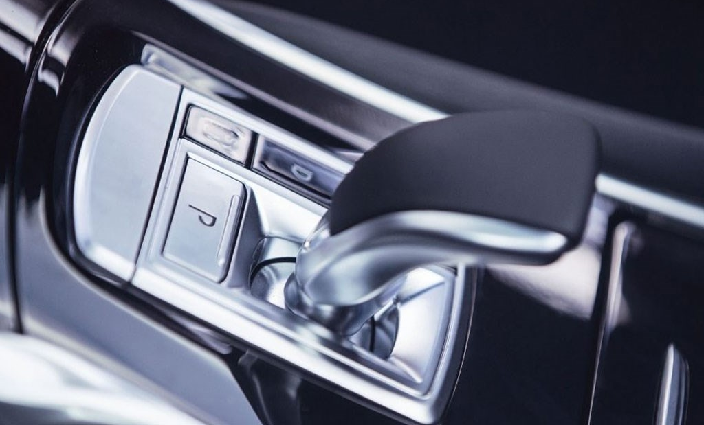 Close up of car gear stick 